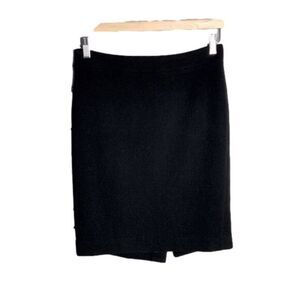J Crew Mercantile Wool Blend Pencil Skirt‎ Womens Size 0 Black